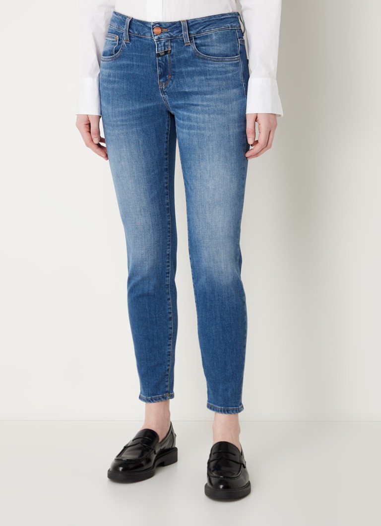 Jeans Baker slim a vita bassa e lunghezza cropped in cotone biologico