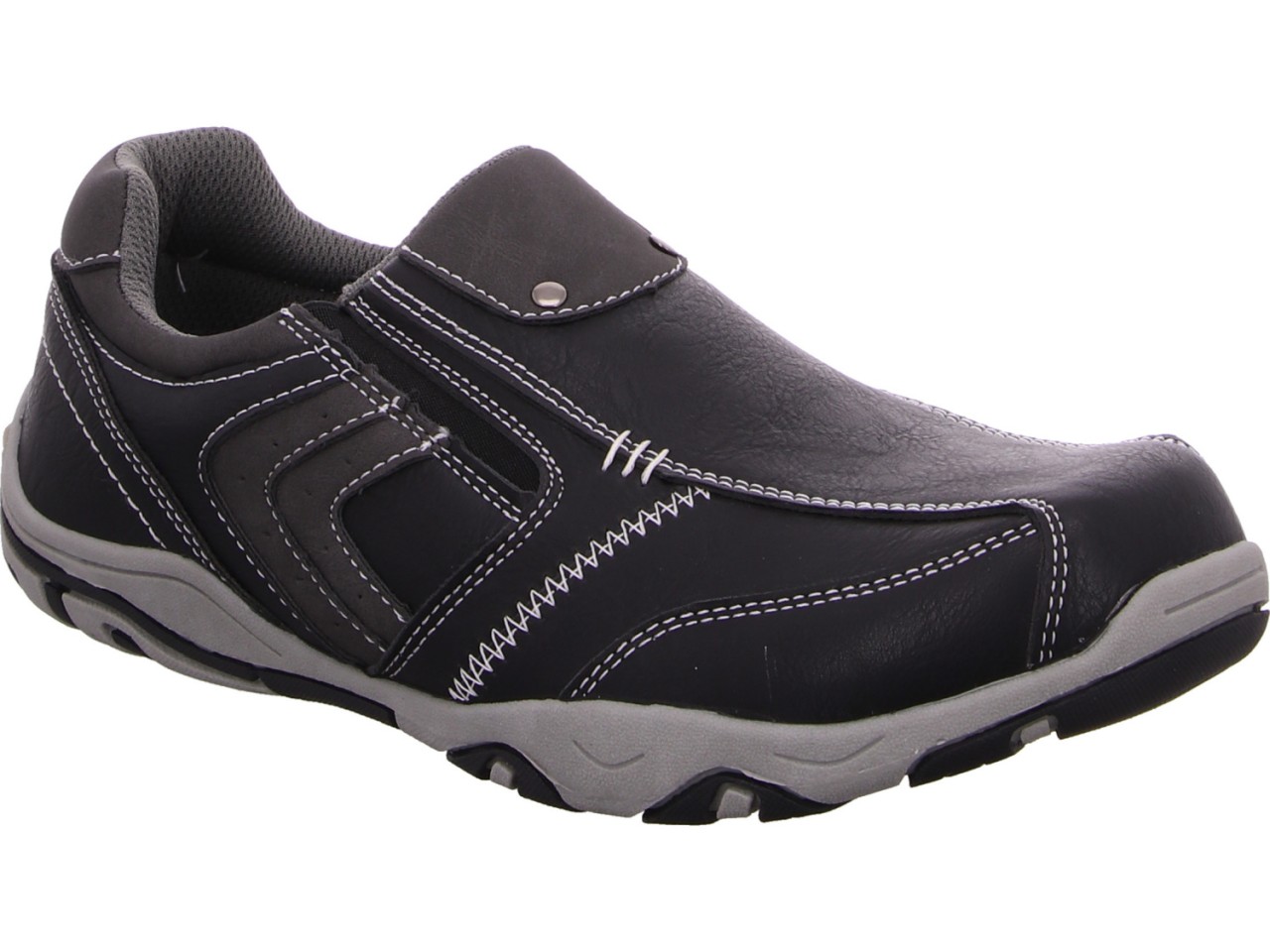 DIVERSE Komfort Slipper schwarz