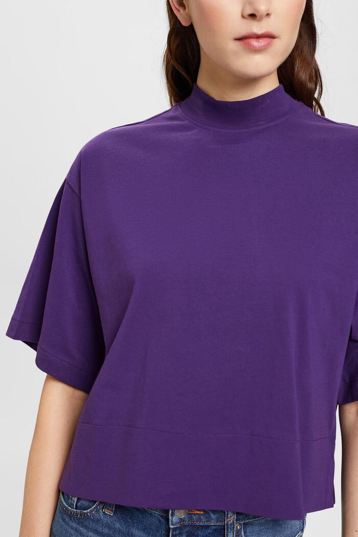 Kurzärmliges Shirt mit Stehkragen