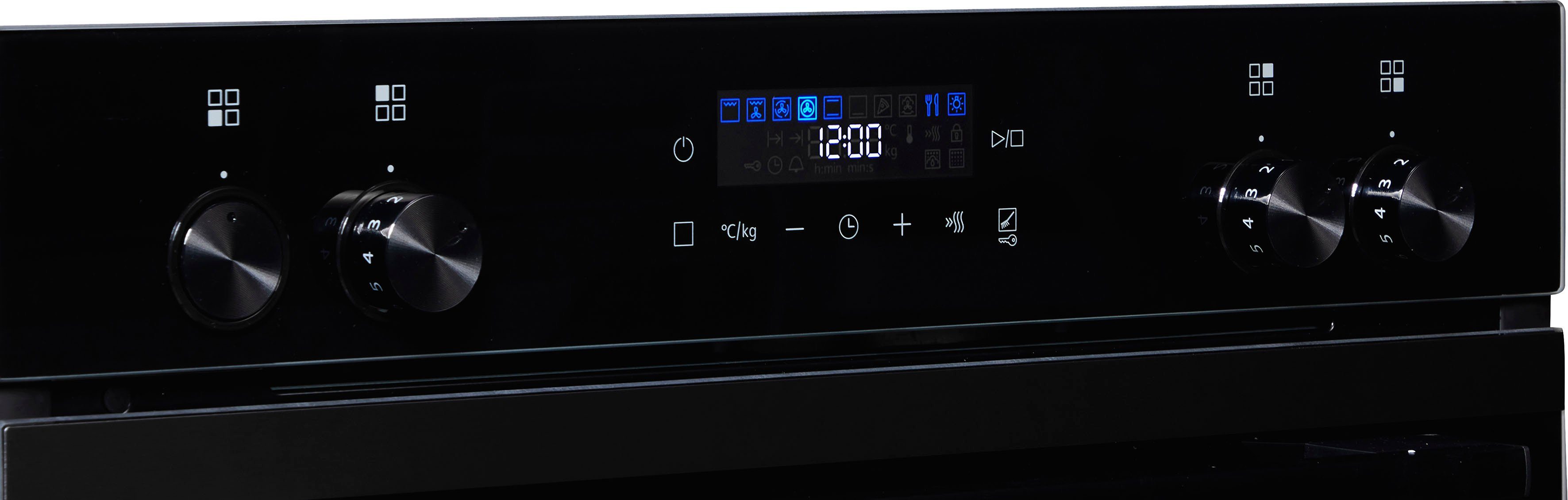 SIEMENS Elektro-Herd-Set iQ300 PQOTABK2, mit Teleskopauszug nachrüstbar, Pyrolyse-Selbstreinigung, inkl. Pizzaform, 4 Jahre Garantie inklusive
