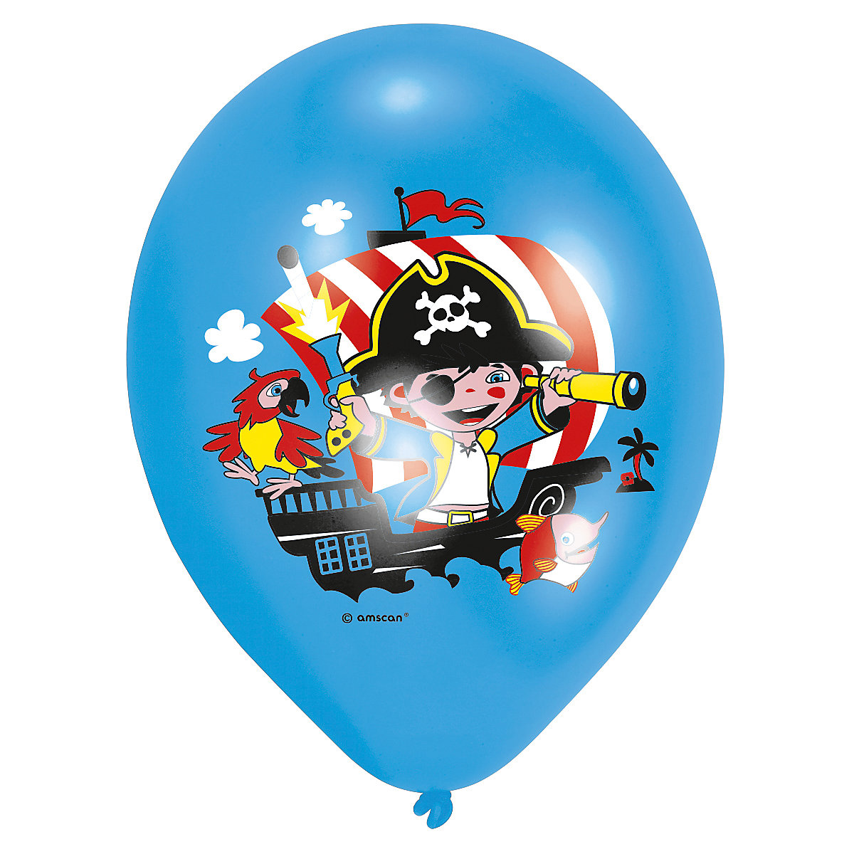 Ballons Pirat 28 cm, 6 Stück