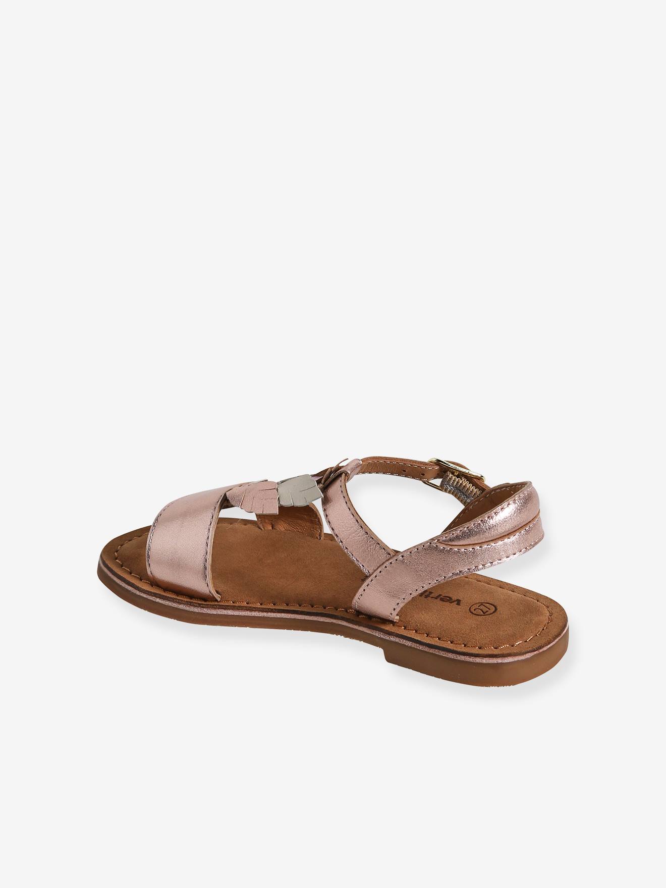 Vertbaudet Kinder Klett-Sandalen - gold