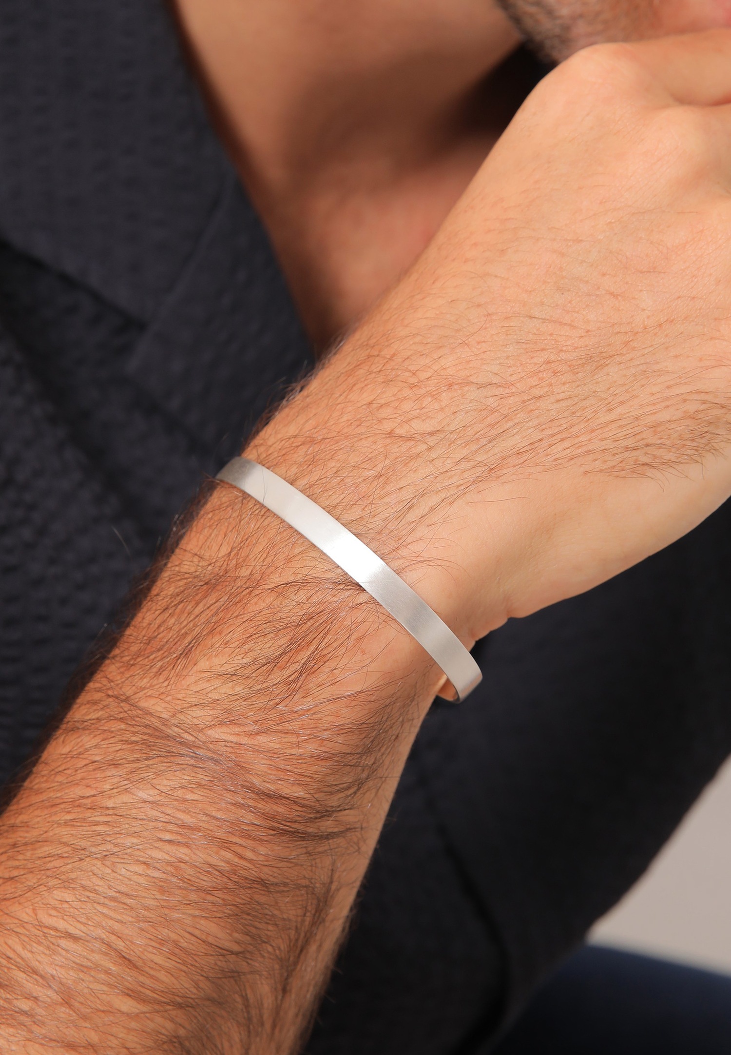 KUZZOI Basic férfi karkötő 925-ös sterling ezüstből