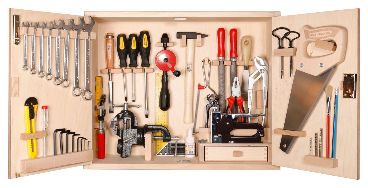 PEBARO Großer Profi-Werkzeugschrank, 43-teilig