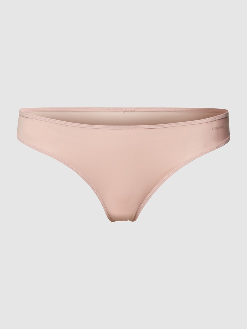String mit Logo-Print in altrosa