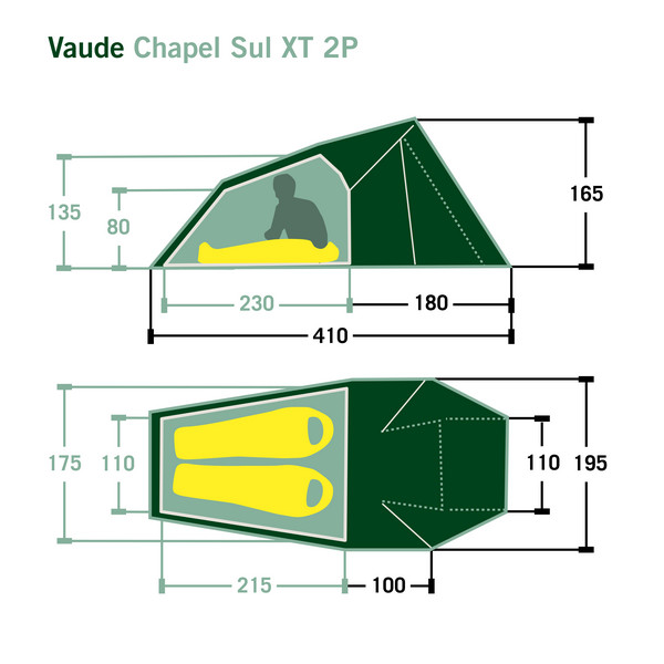 CHAPEL SUL XT 2P - Tunnelzelt