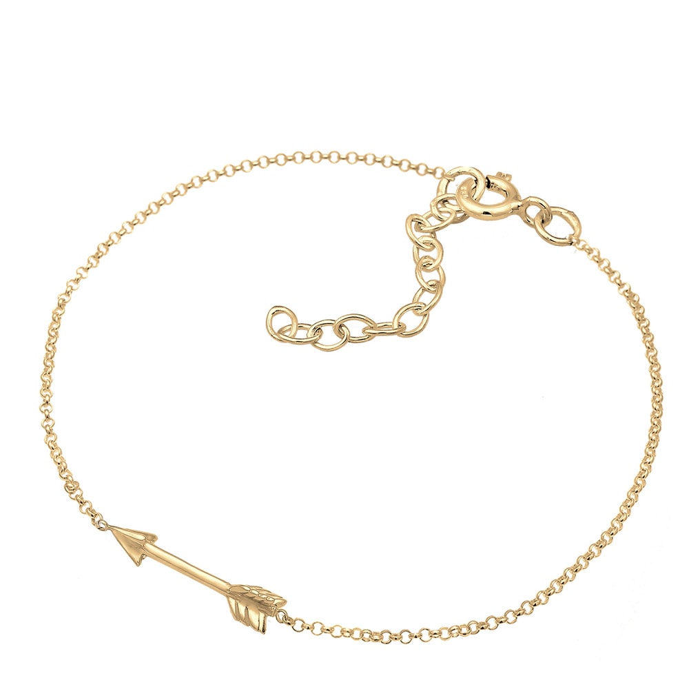 Elli Elli Bracelet Erbskette Pfeil Boho Look Festival Cool 925 Silber Bracelet