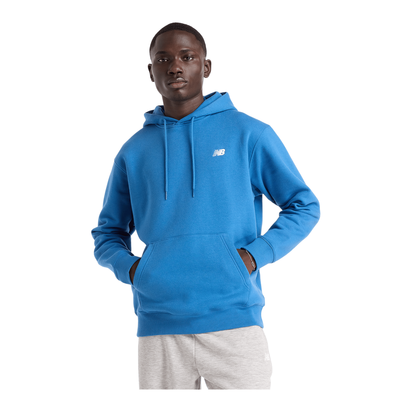 New Balance Sport Essentials Fleece Hoody Blau FBEU