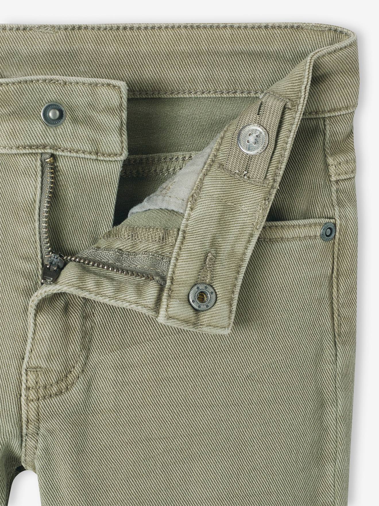 Vertbaudet Jungen Slim-Fit-Hose, Hüftweite REGULAR - schokolade