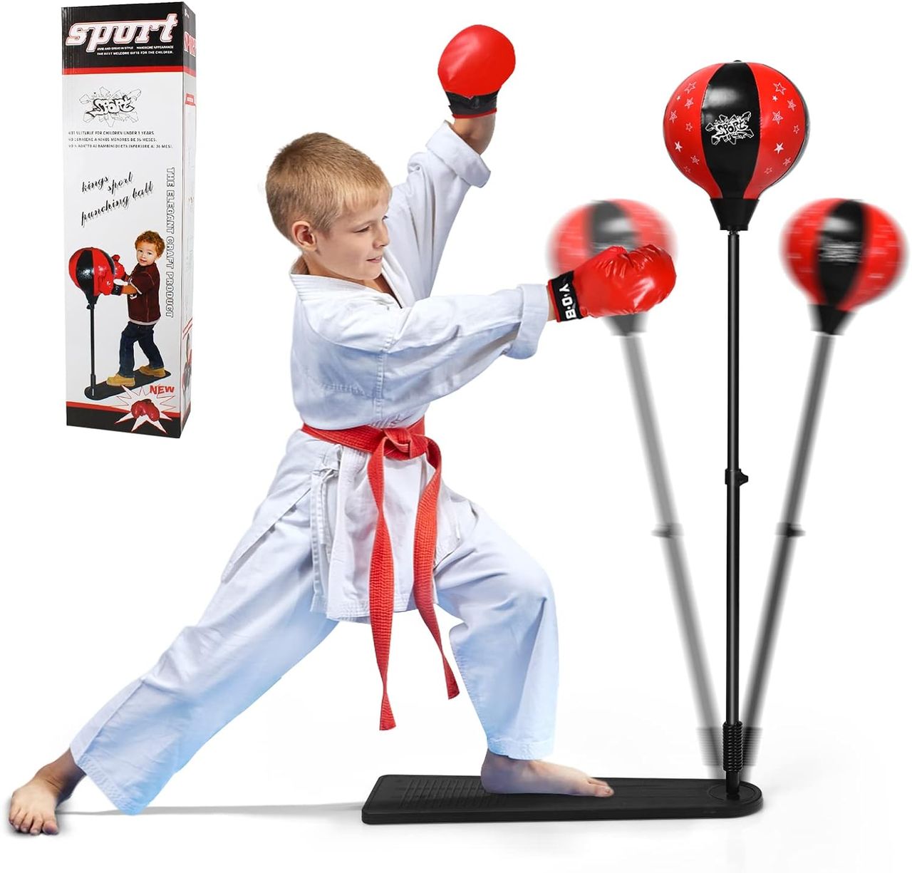 Costway Punchingball 85-130cm höhenverstellbar