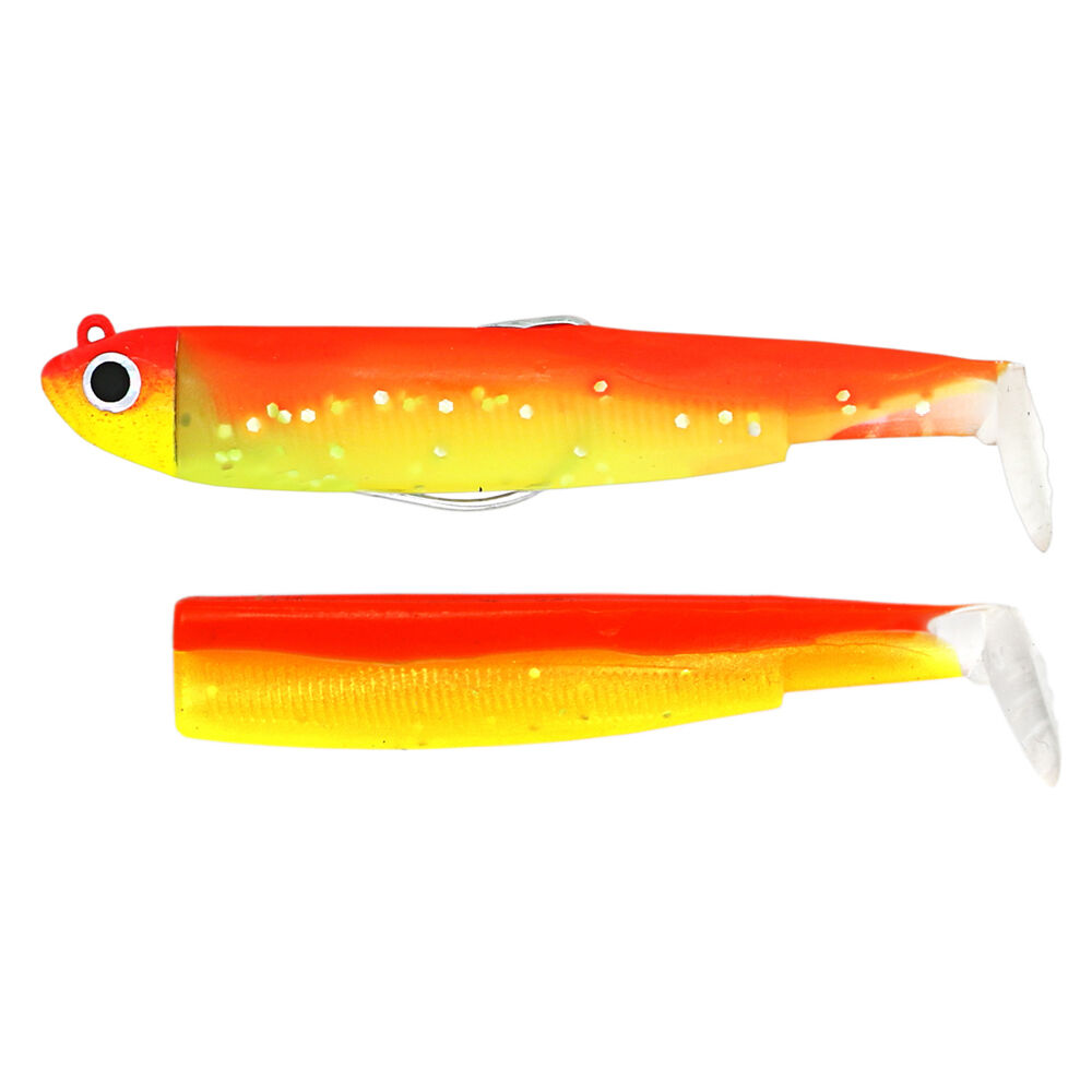 Leurre souple fiiish combo svart minnow 70 shore 7cm 3g