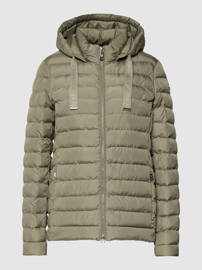 Steppjacke mit Zweiwege-Reißverschluss in hellgrün