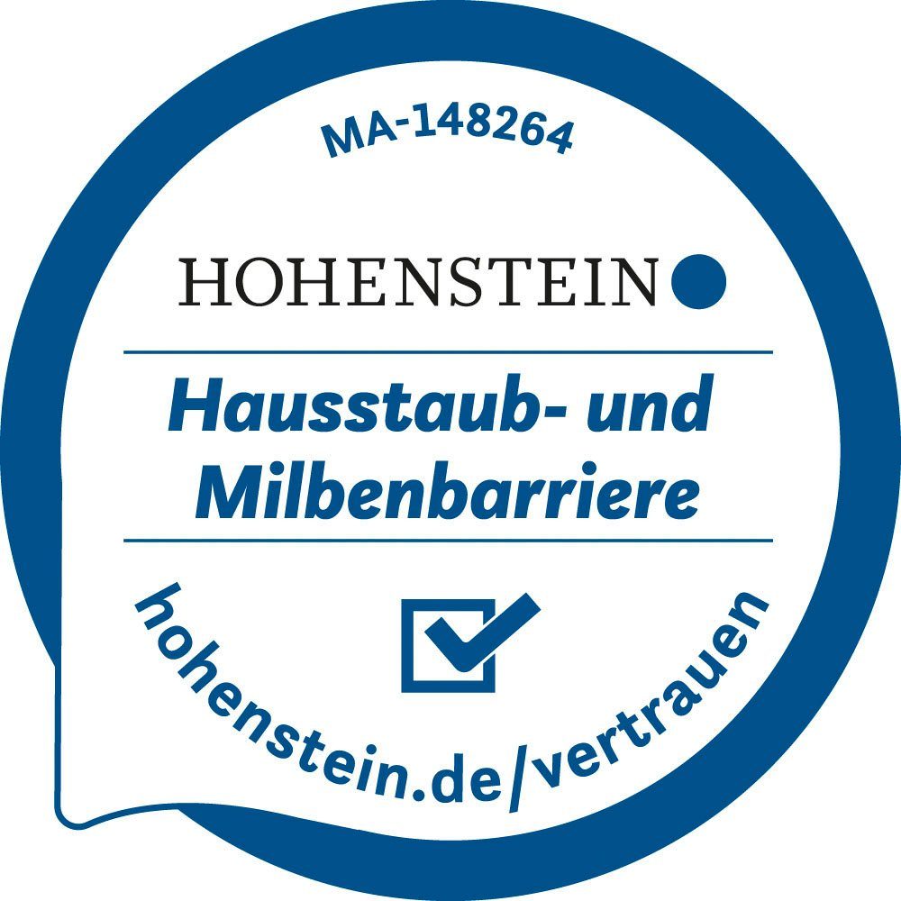 3-Kammer-Kopfkissen Kuscheltraum, Haeussling, Füllung: Außenkammern mit 60% Daunen, 40% Federn, Bezug: 100% Baumwolle, mit - Hausstaub- & Milbenbarriere