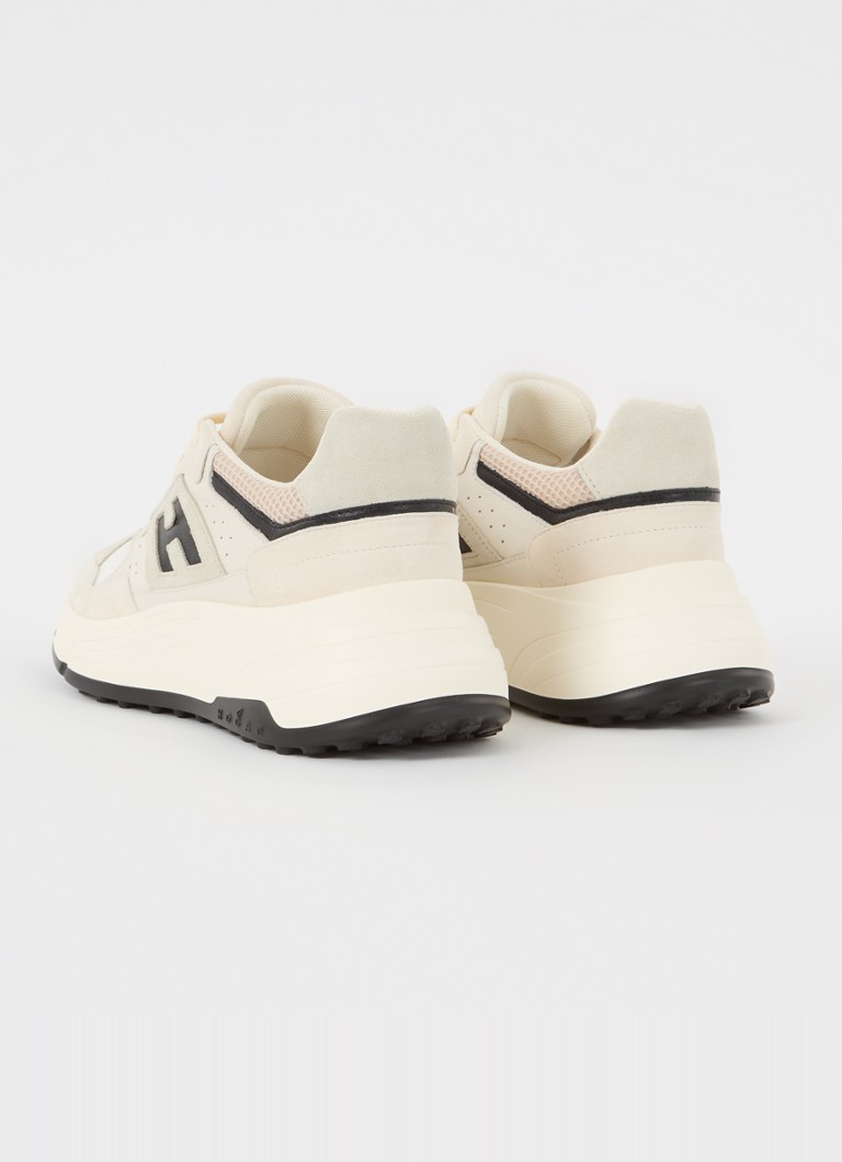Buty sportowe Hogan ze zamszu z detalami z siateczki