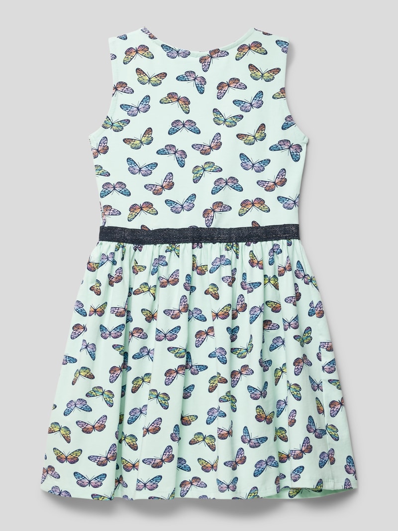 Kleid mit Allover-Muster in mint