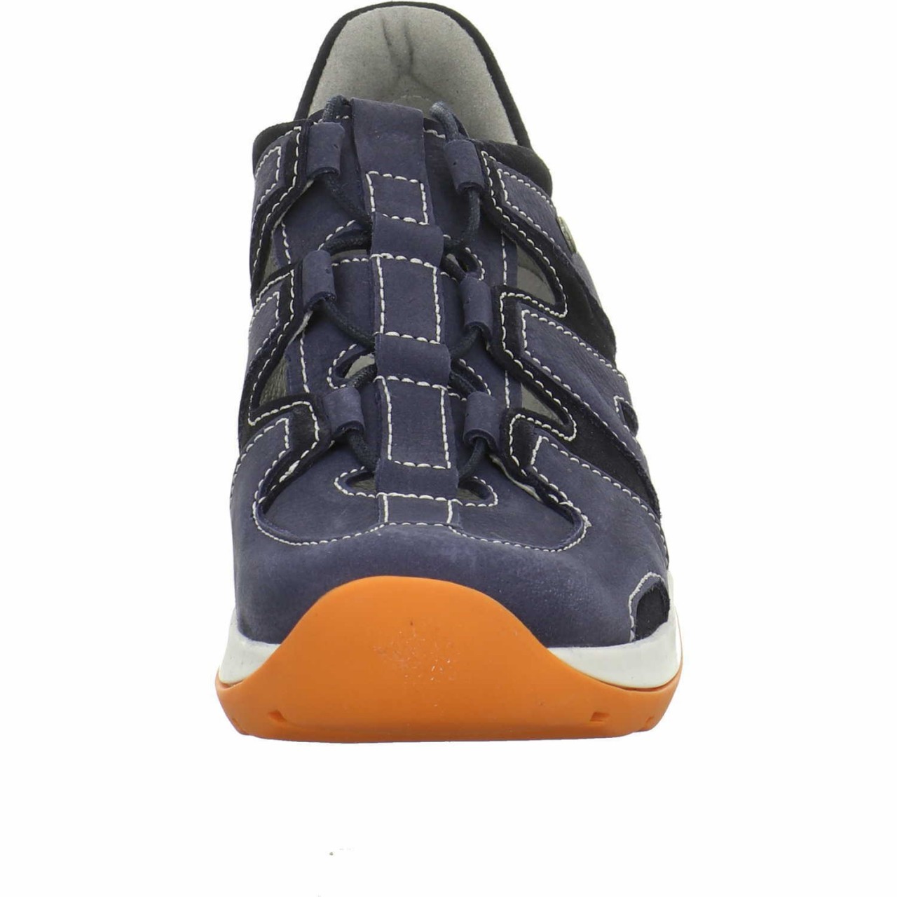 WOLKY Komfort Schnürer blau Nortec denim