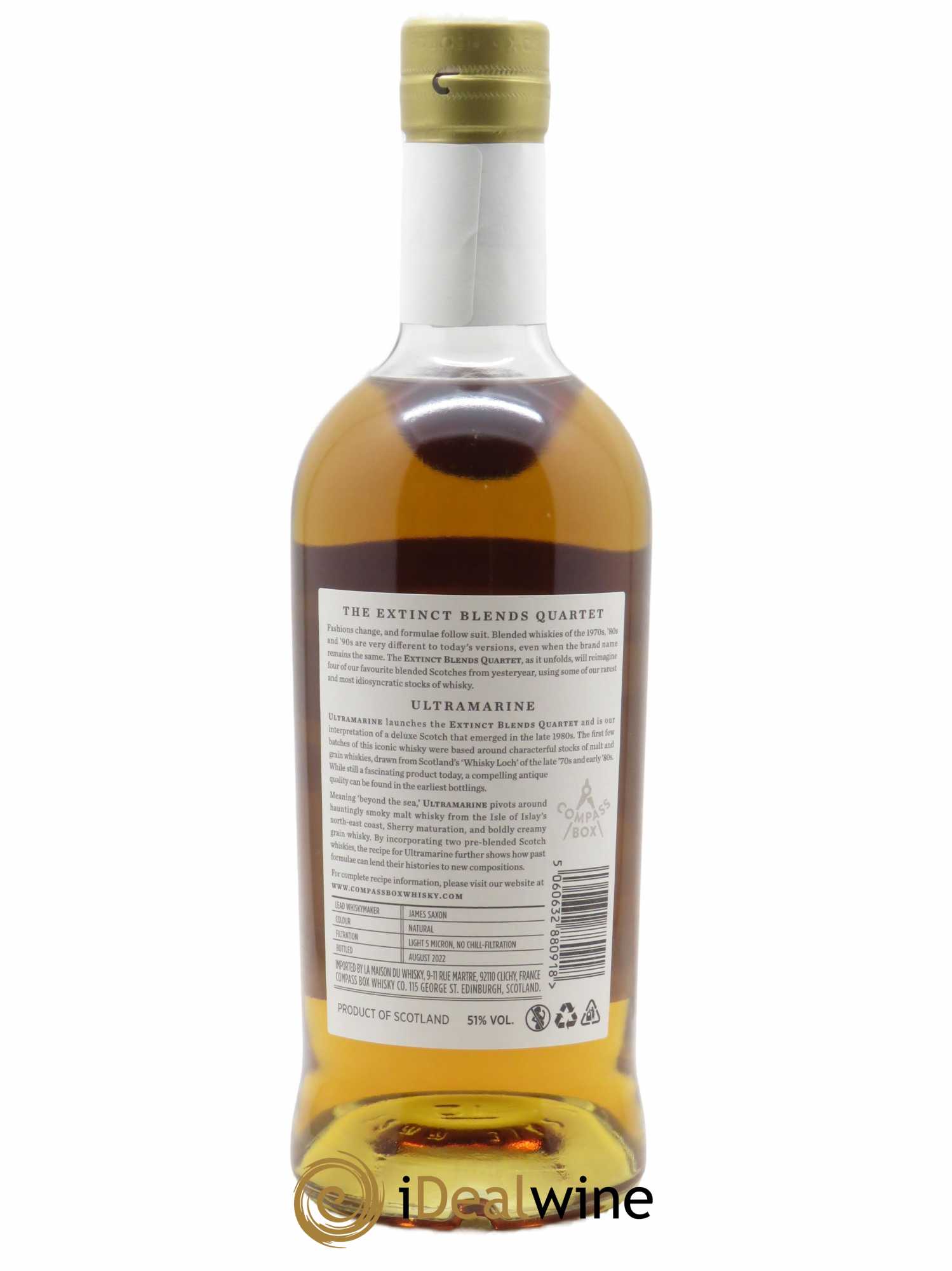 Whisky Compass Box Ultramarine (70cl)  - Lot de 1 Bouteille