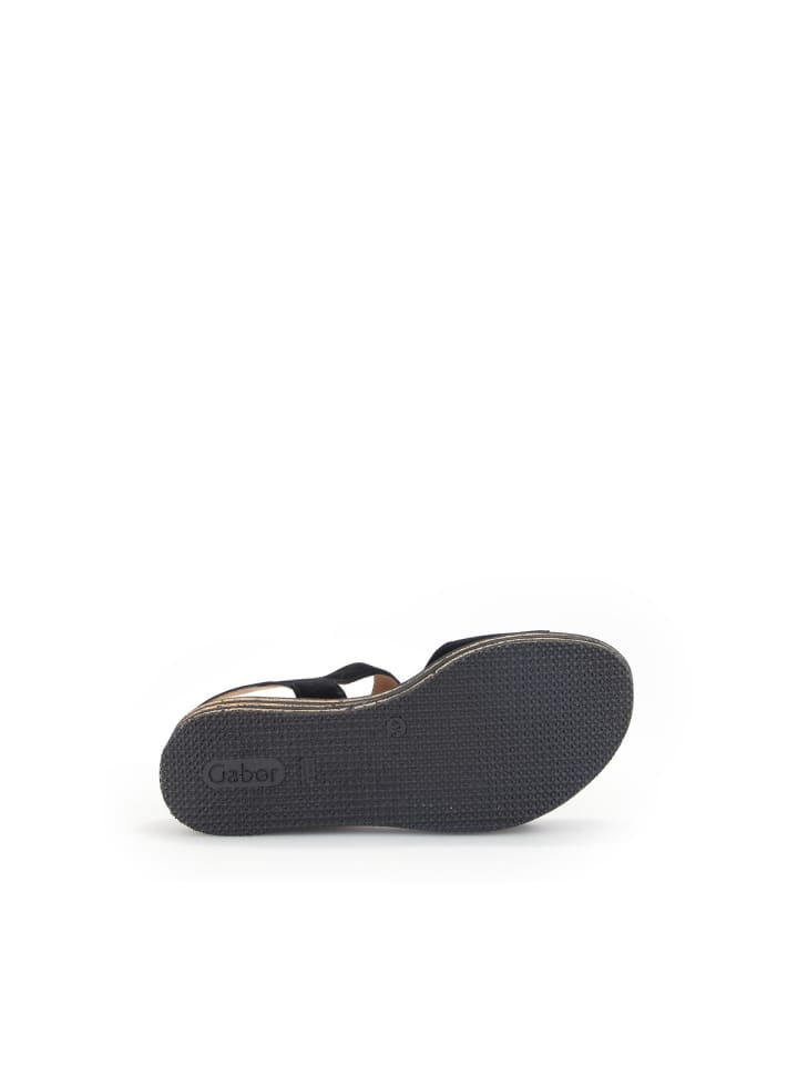 Gabor Fashion Plateau Sandalen in schwarz günstig kaufen