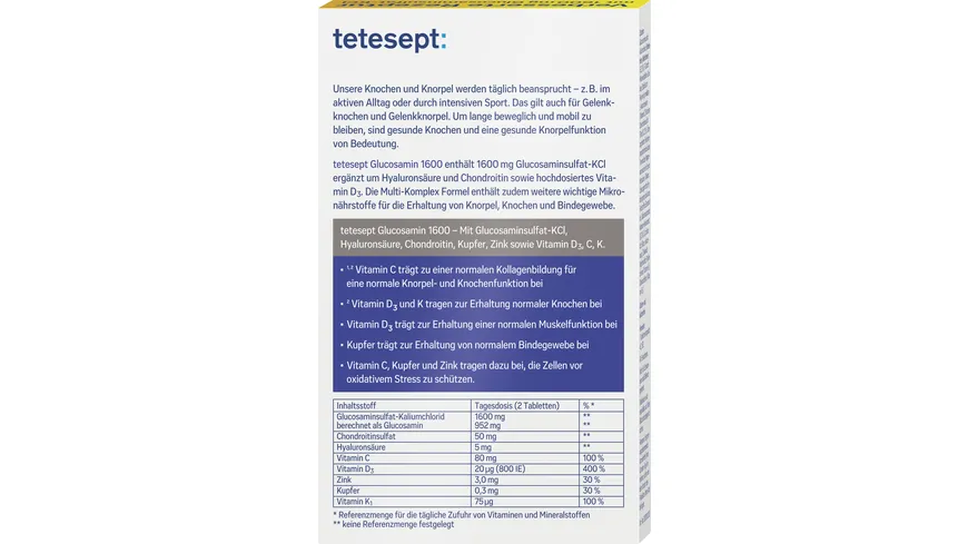 tetesept Glucosamin 1550