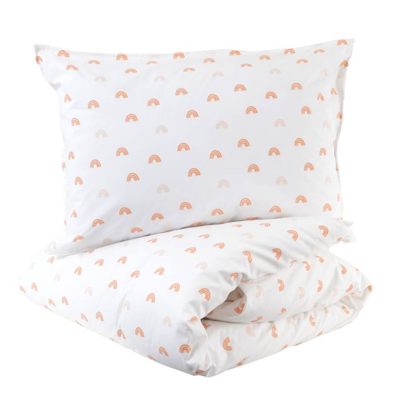 Parure de lit 100x140 cm en coton bio* Rainbow beige