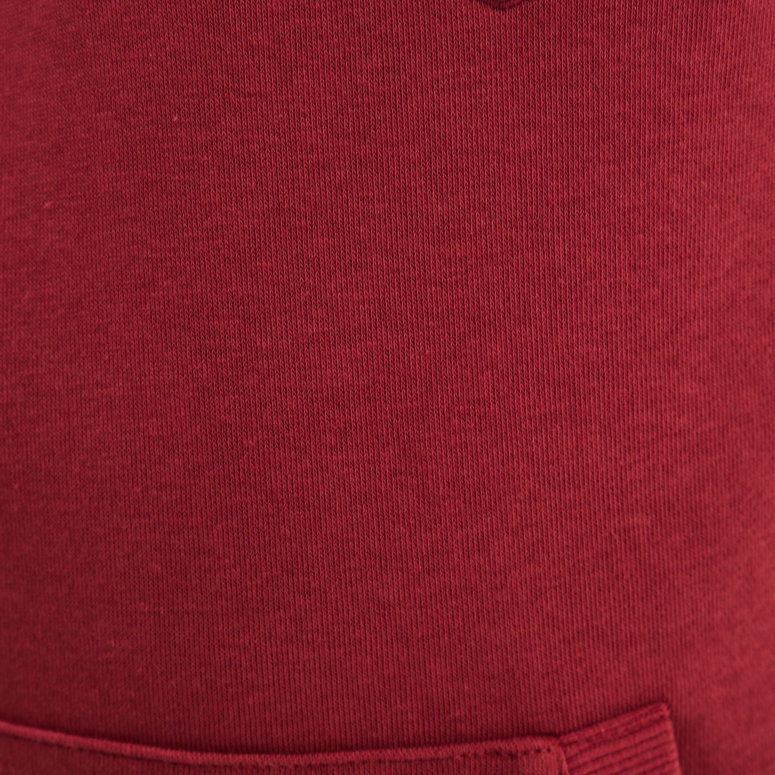 Sweat col polo avec 1 poche Creeks rouge foncé garçon | La Halle