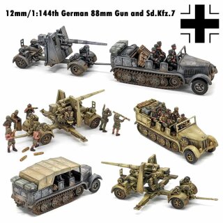 German 88mm Gun and Sd.Kfz.7