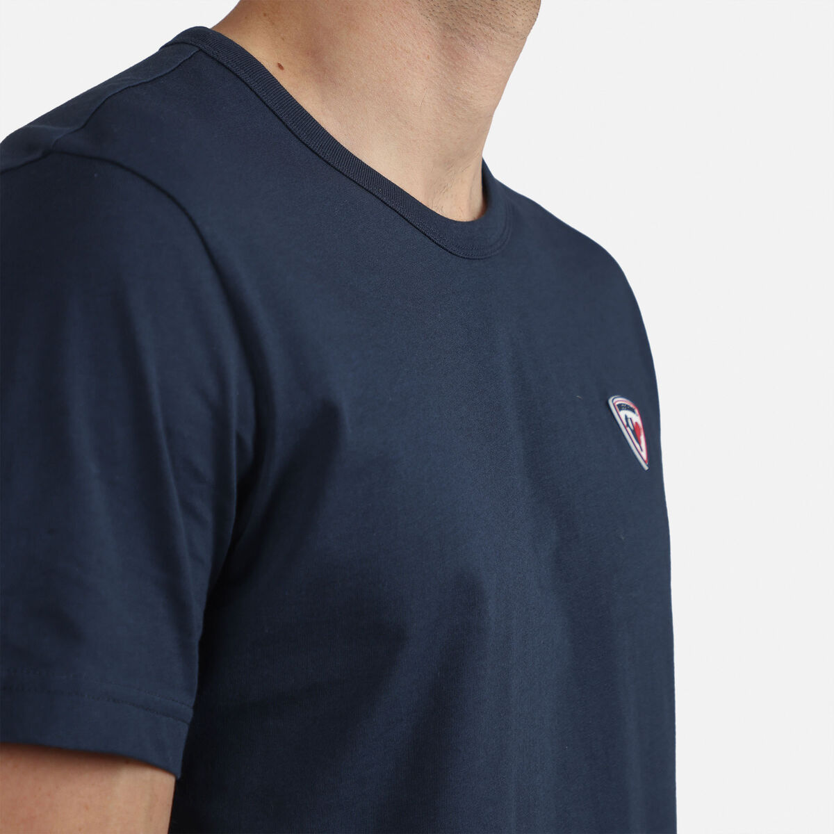 Einfarbiges Logo Herren-T-Shirt