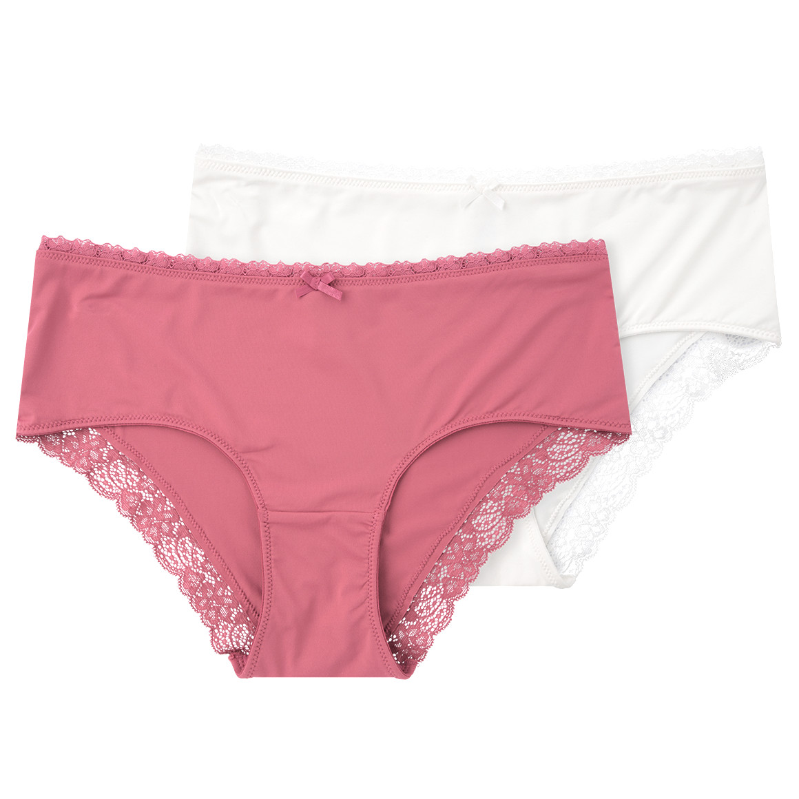 2 Damen Pantys mit Spitze