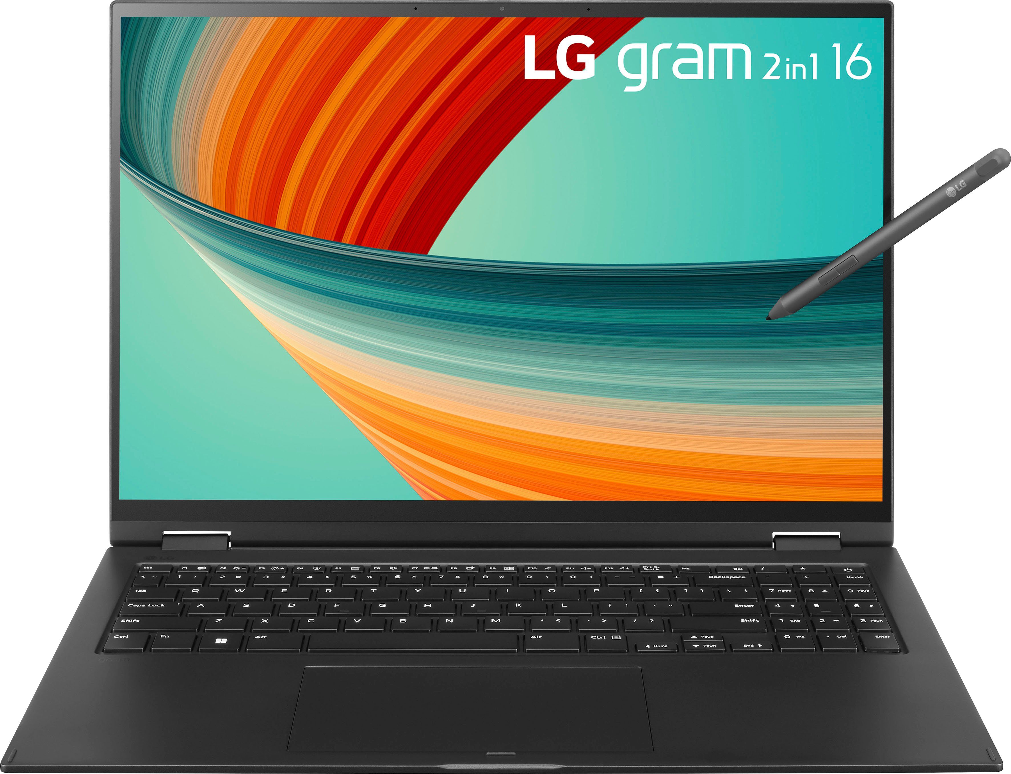LG gram 16T90R-G.AA78G Convertible Notebook (40,6 cm/16 Zoll, Intel Core i7 1360P, Iris Xe Graphics, 1000 GB SSD)