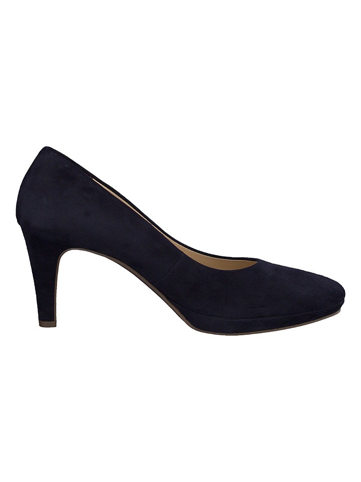 Paul Green Leder-Pumps in Dunkelblau günstig kaufen