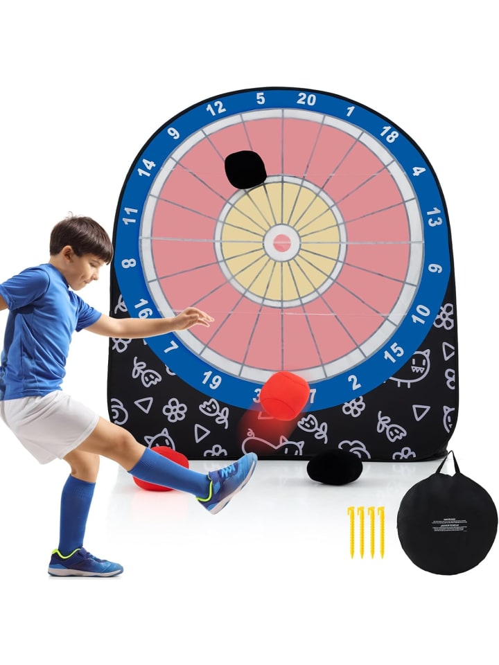 COSTWAY Dart Wurfspiel Set Kinder 145cm in Schwarz günstig kaufen onesize