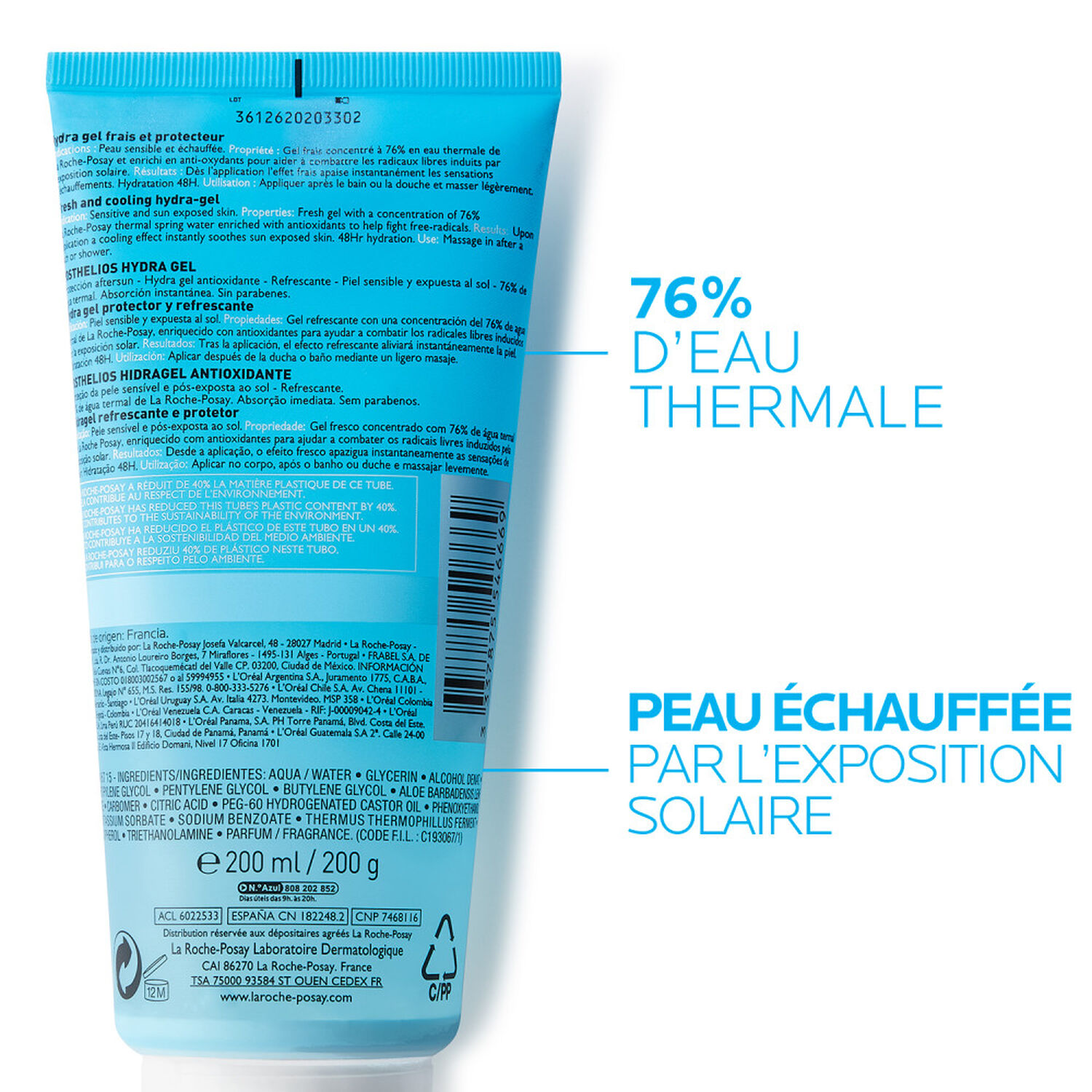 la roche-posay Posthelios Hydragel Après-Soleil 200 ml