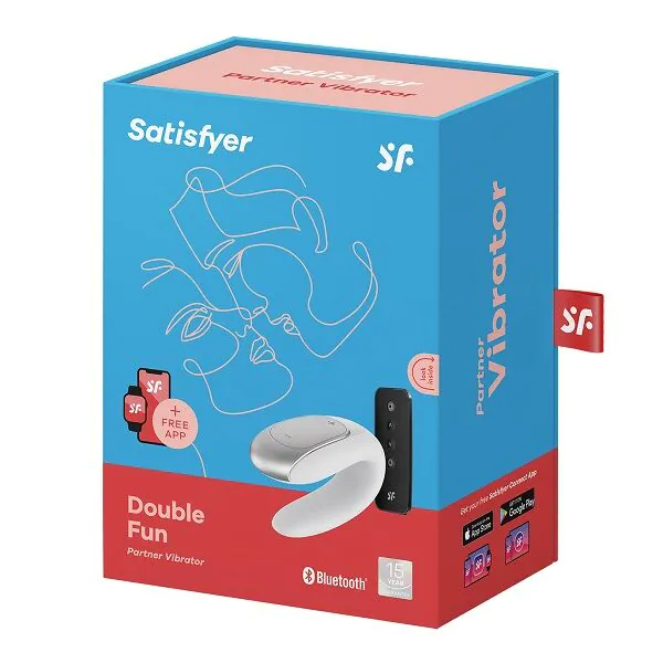 Satisfyer masažer Double Fun Connect aplikacija bijela
