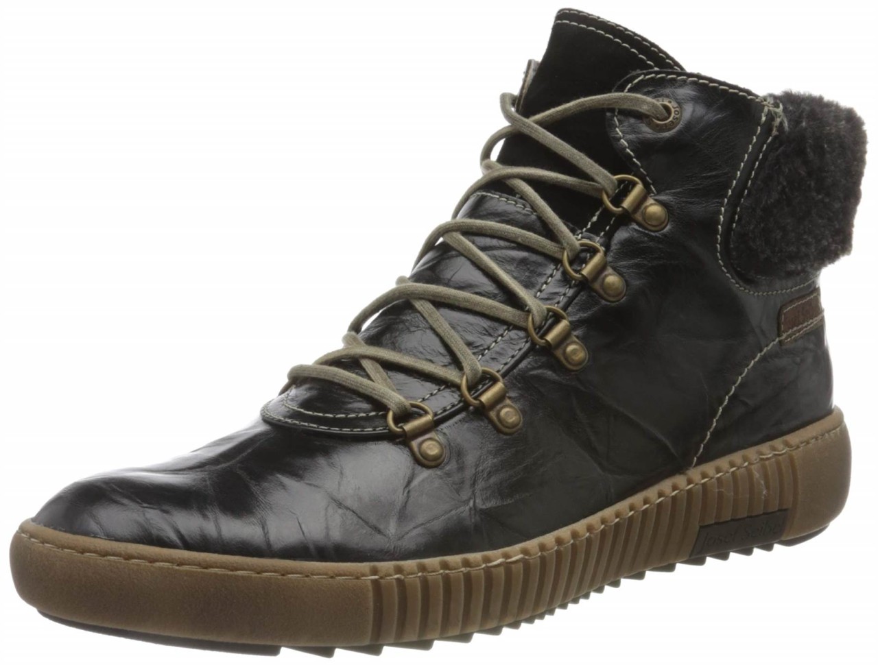 JOSEF SEIBEL Schnür-Stiefeletten schwarz