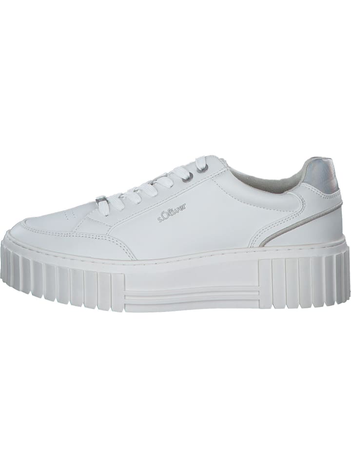 s.Oliver Schnürschuhe in white günstig kaufen