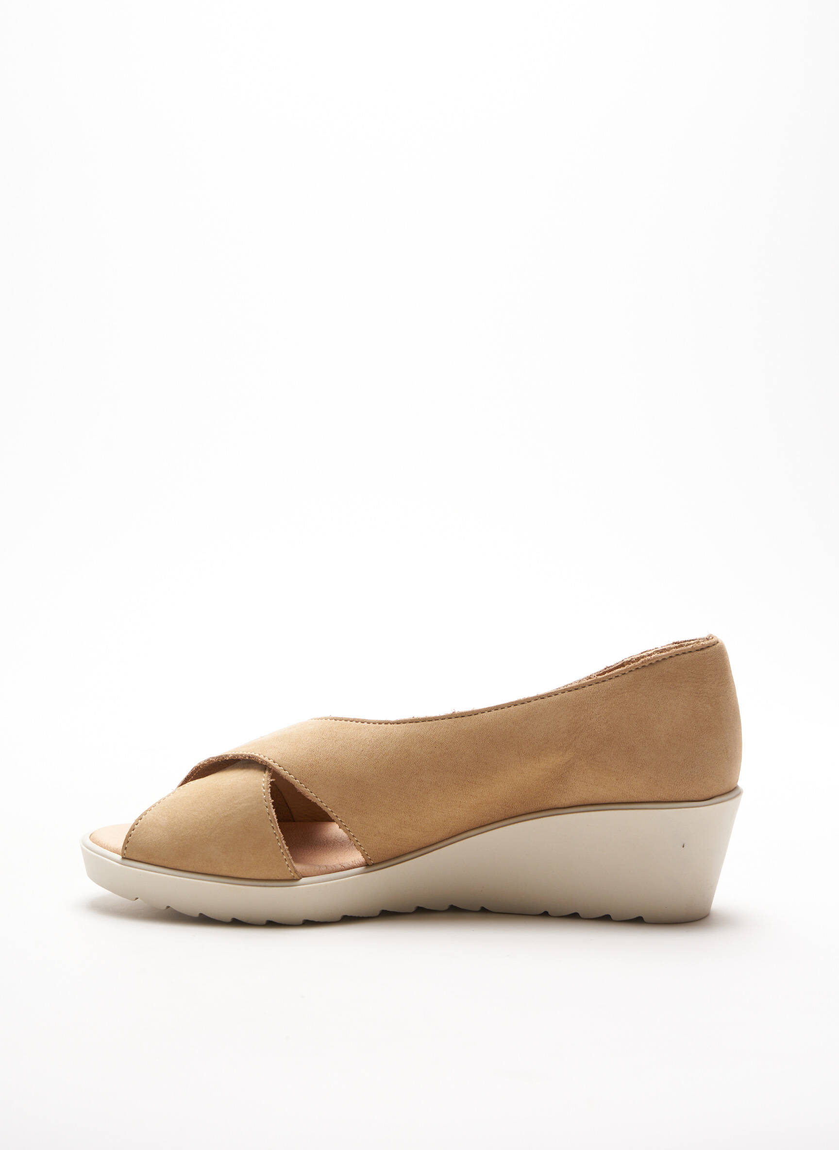 Hirica Sandales Nu Pieds Femme couleur beige