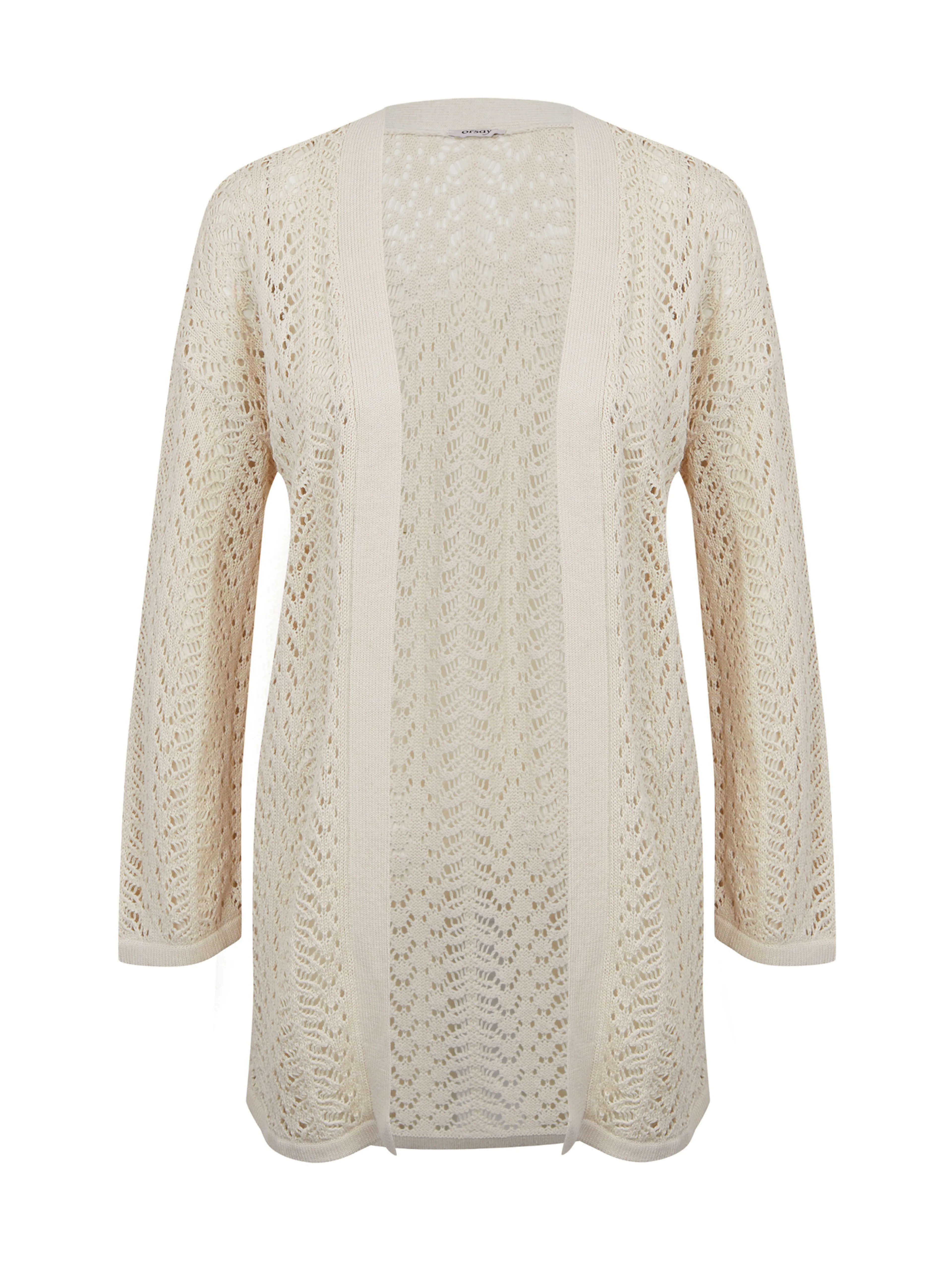 Weiße Damen-Strickjacke ORSAY