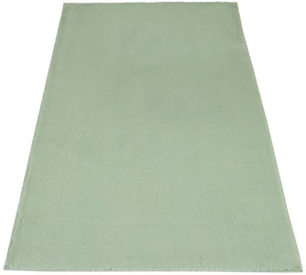 Badematte Topia Mats, Badteppich uni Carpet City, Höhe 14 mm, rutschhemmend beschichtet, strapazierfähig, Polyester, rechteckig, Hochflor, Kaninchen Haptik, Polyester, Badezimmerteppich, waschbar