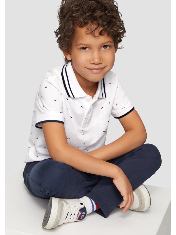 s.Oliver Polo-Shirt kurzarm in Weiß günstig kaufen