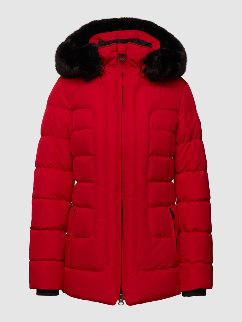 Funktionsjacke mit abnehmbarer Kapuze Modell 'Belvitesse Medium' in rot