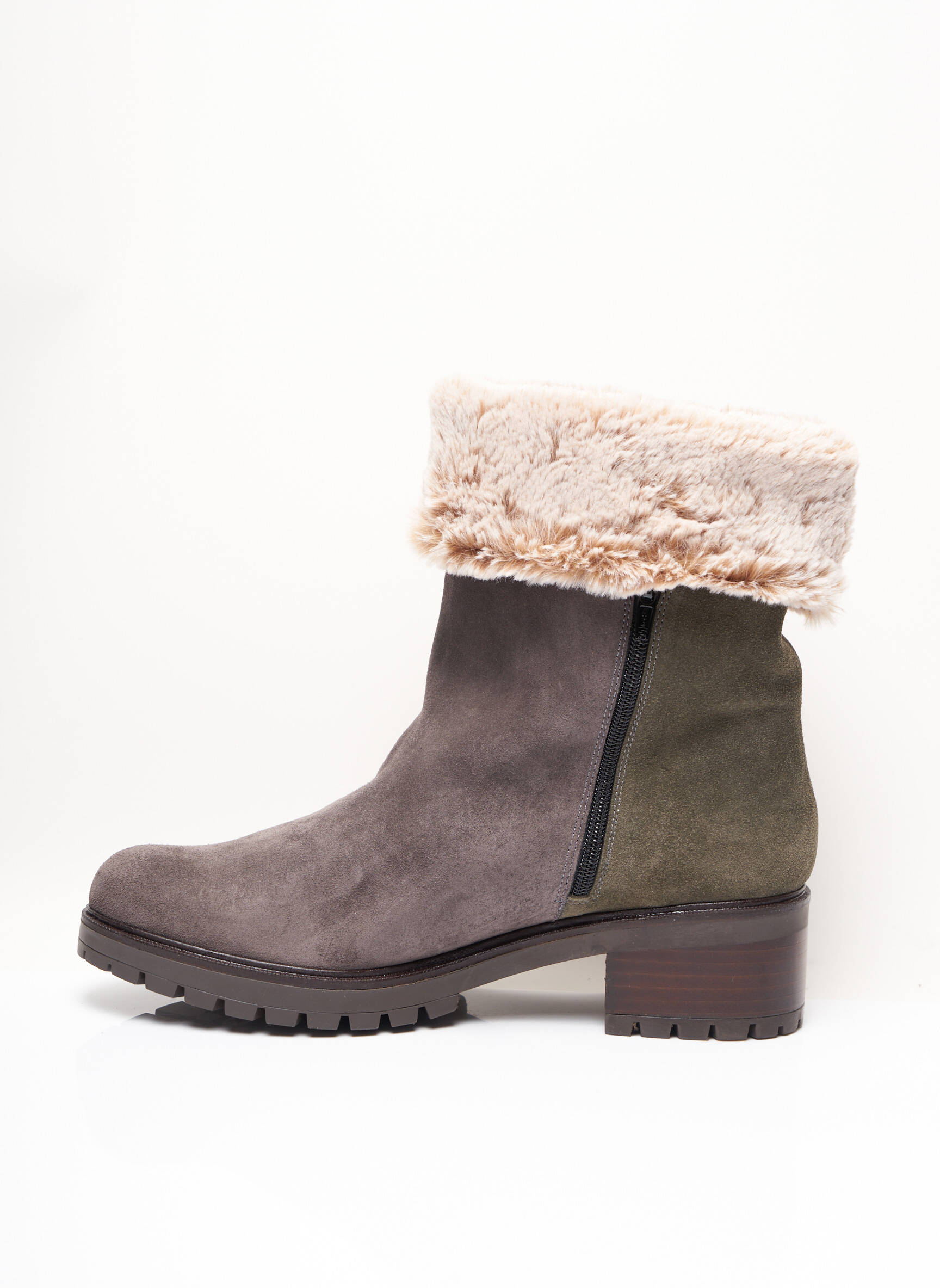 Kess Bottines Femme couleur vert