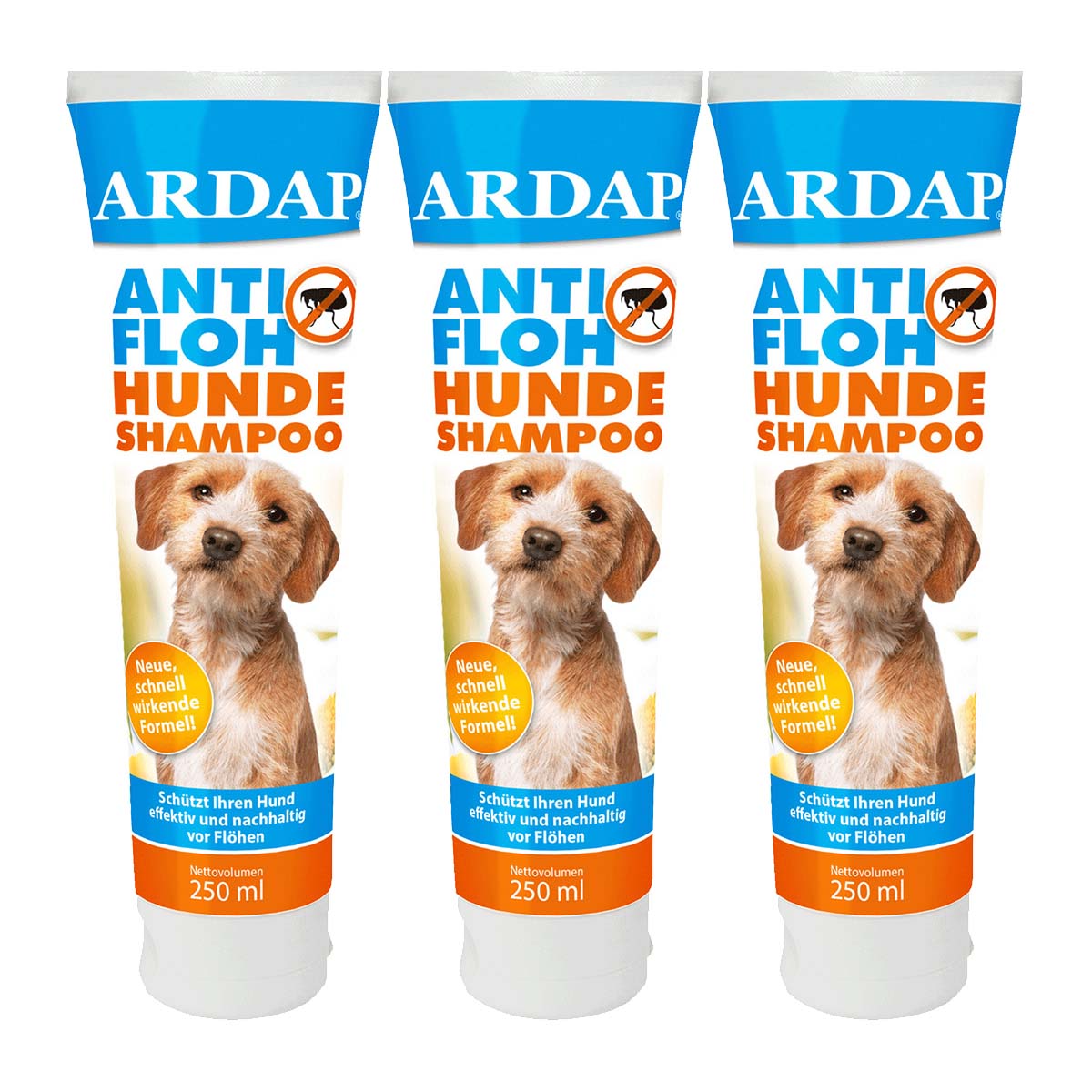 ARDAP Anti-Floh Shampoo für Hunde 3x250ml kaufen bei ZooRoyal