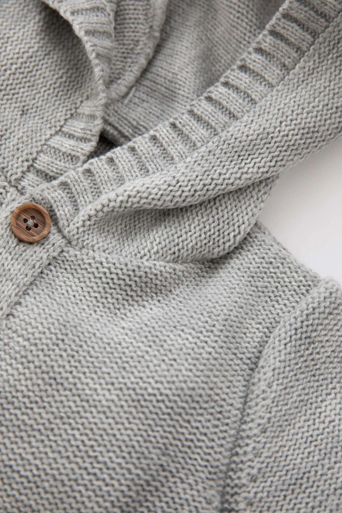 DeFacto  Gemusterter Strick-Cardigan mit Kapuze für Babys