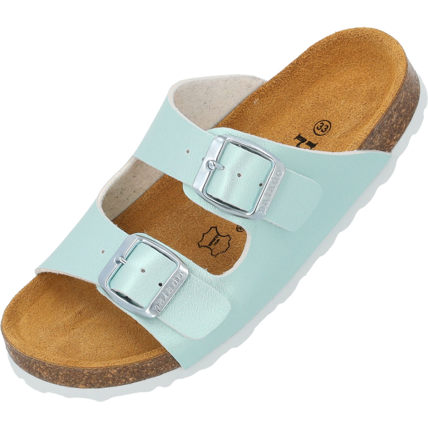 Palado Kids Korfu G Metallic, Pantoletten, Kinder, Türkis