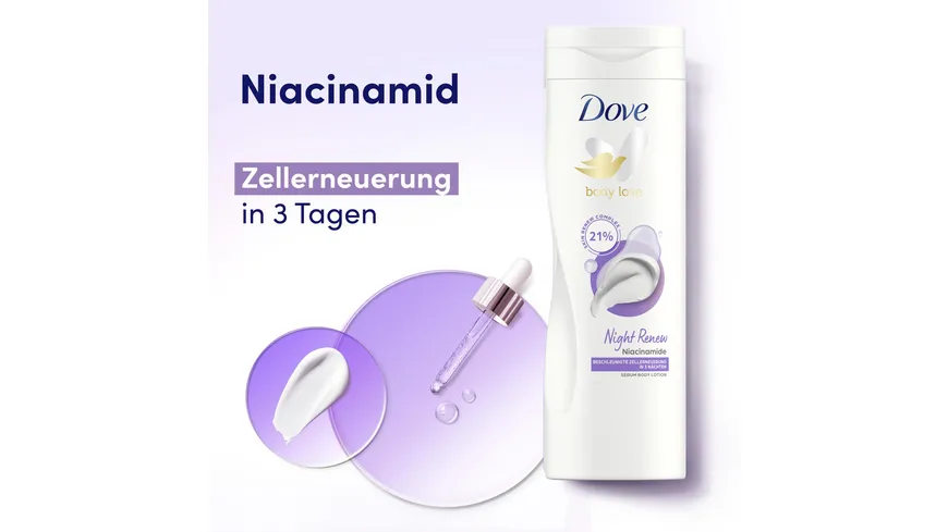 Dove Body Lotion Night Renew Serum 400 ml