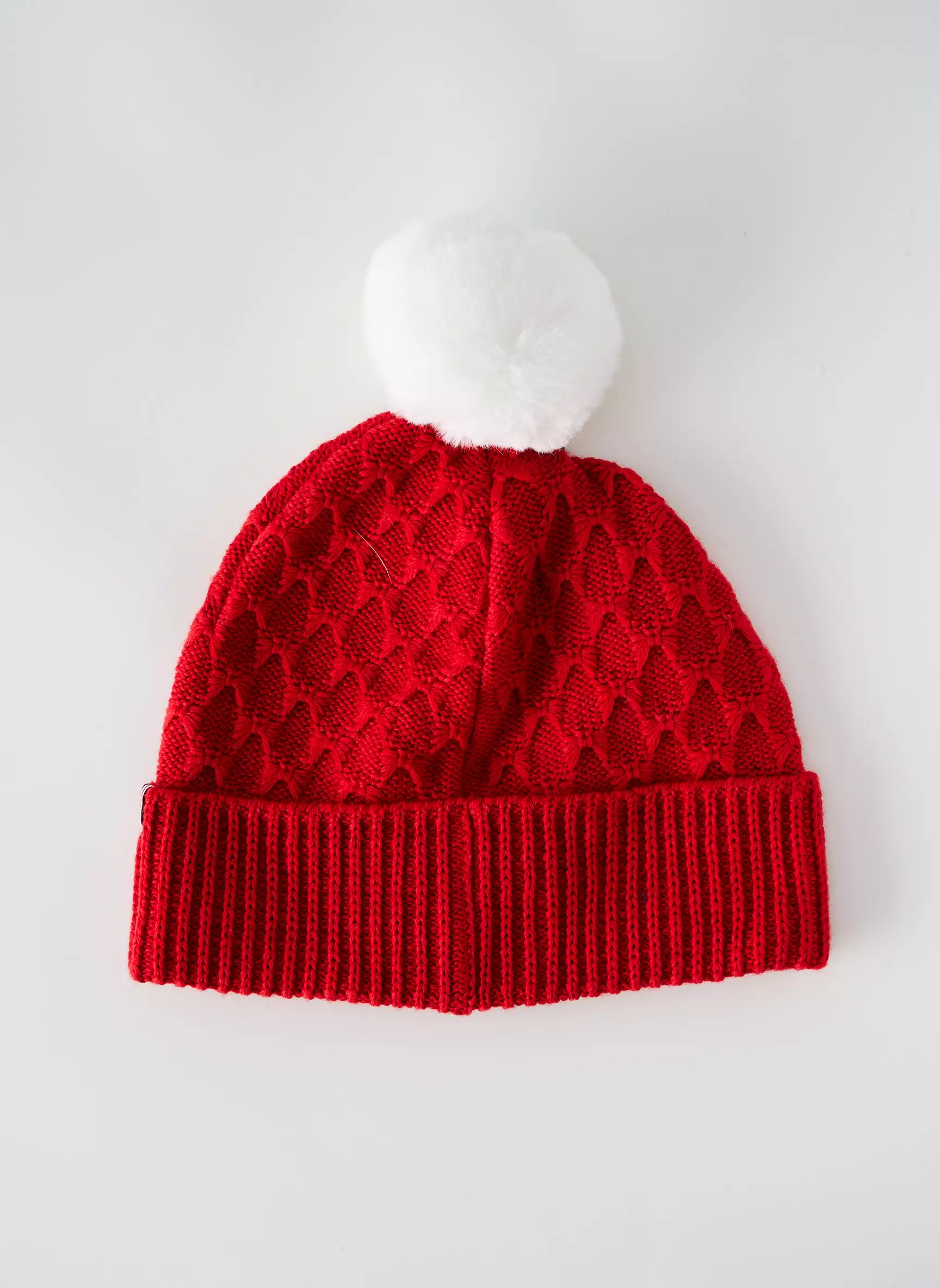 Blanc Bonnet Bonnets Homme couleur rouge