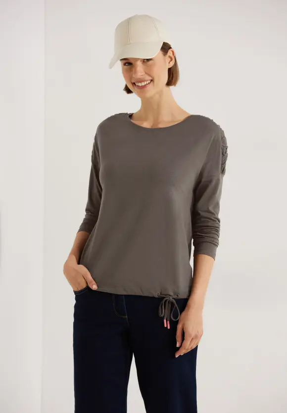 CECIL Shirt mit Smock Details