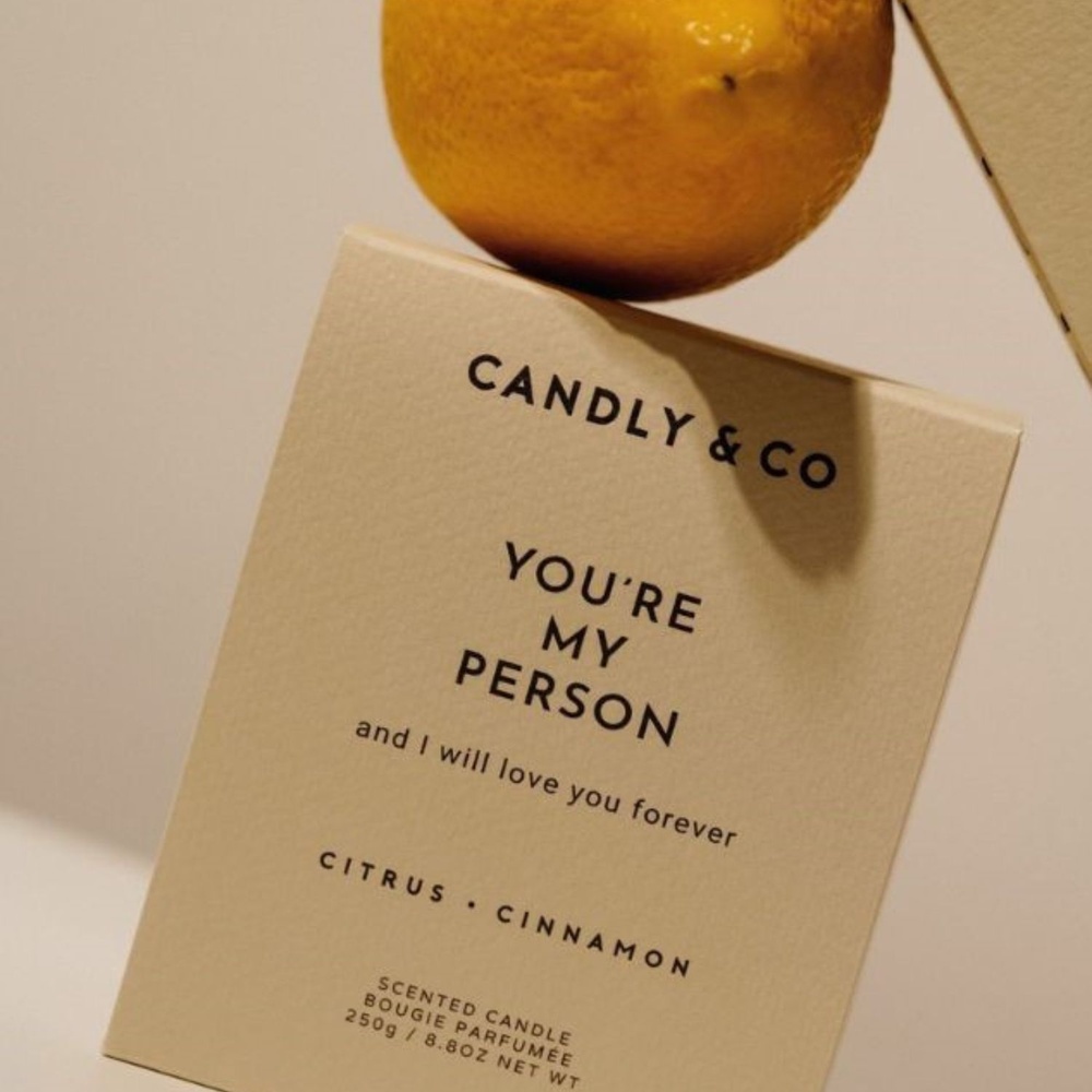 candly&co Bougie No.3 You are my person and I will love you forever. Bougie