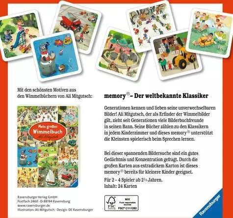 Meine schönsten Wimmelbilder memory® - Kinderspiel ab 2 Jahren