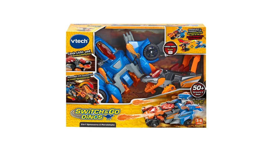 VTech - Switch-Go-Dinos - 2-in-1 Spinosaurus & Pterodaktylus